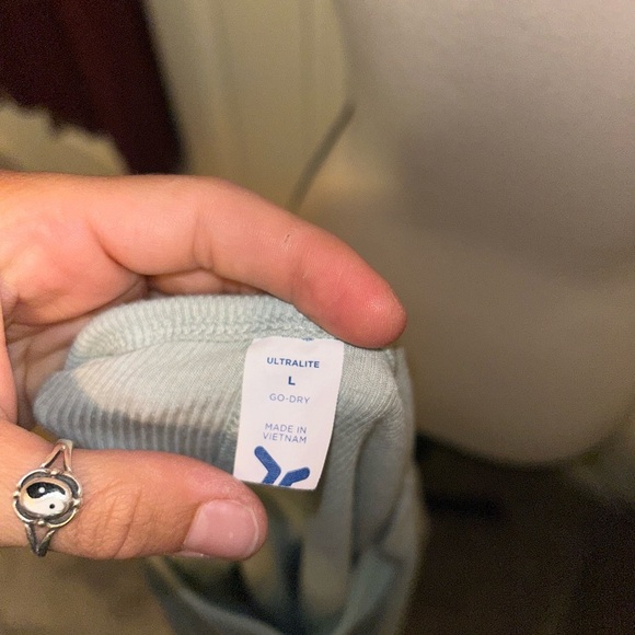 Ultralite light blue mesh long sleeve exercise top - Picture 4 of 4